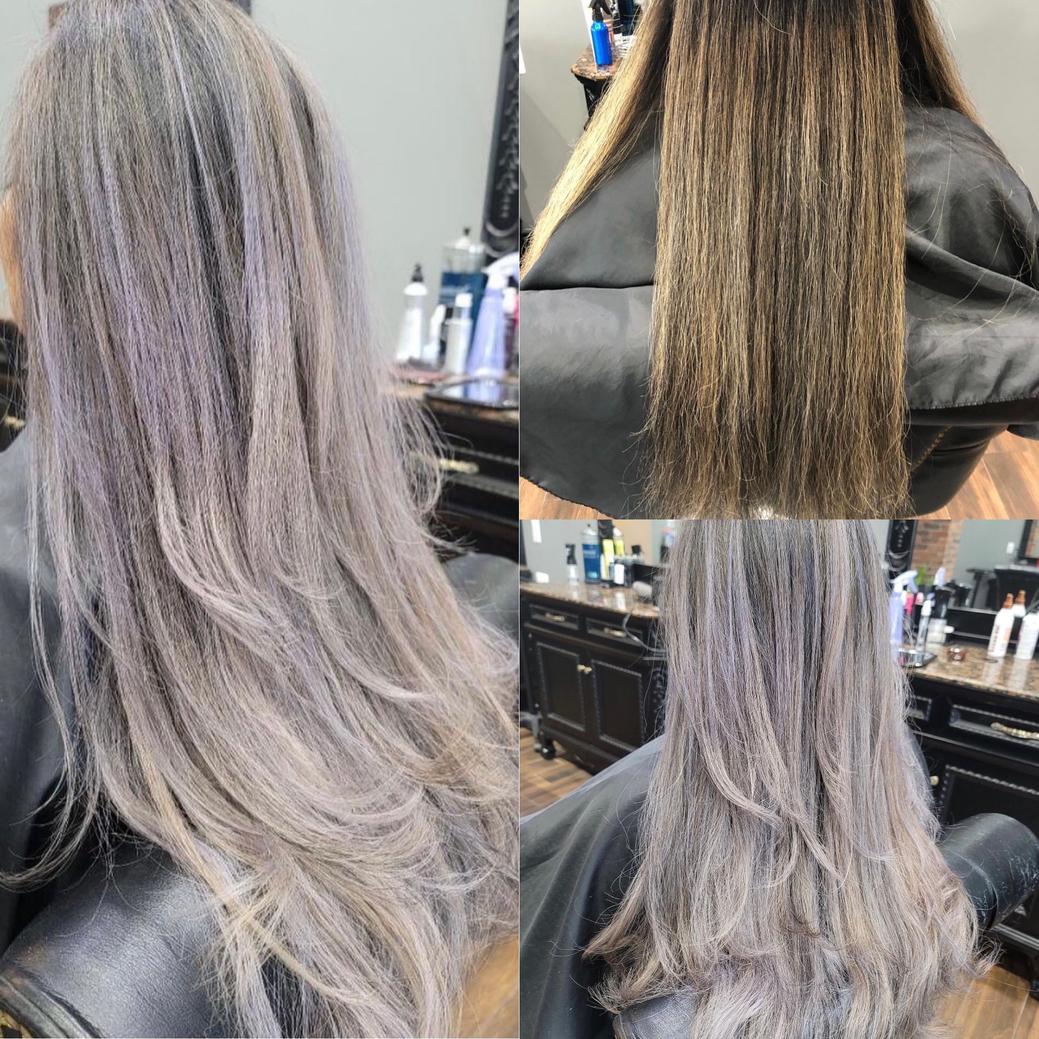 Purple Grey Before & After